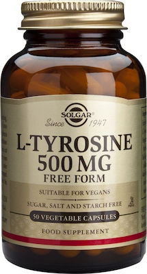 Solgar L-Tyrosine 500mg 50 φυτικές κάψουλες