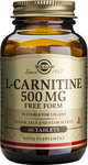 Solgar L-Carnitine Συμπλήρωμα Διατροφής με Καρνιτίνη 500mg 60 ταμπλέτες