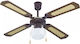 Primo PRCF-80276 Ventilator De Tavan 105cm Cu L...