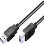 Goobay USB 3.0 Kabel USB-A-Stecker - USB-B-Stecker Schwarz 3m 93654