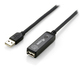Equip USB 2.0 Kabel USB-A-Stecker - USB-A-Buchse Schwarz 15m 133311