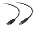 Belkin USB 2.0 Cable USB-A male - USB-B male 4.8m (F3U154CP4.8M)