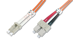 Digitus Optical Fiber LC-SC Cable 3m Πορτοκαλί