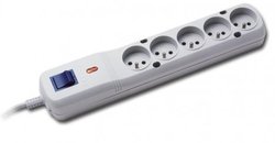 Lestar LV530W5 Bandă De Alimentare De Siguranță 5 Prize Cu Cablu 5m Gri