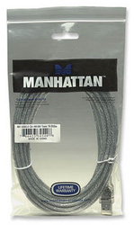 Manhattan 345408 USB 2.0 USB-A Мъжки към USB-B Мъжки Сив 5м