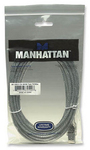 Manhattan 5m USB 2.0 Cable A-Male to B-Male Gray (345408)