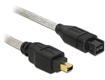 DeLock Firewire Cable 9-pin male - 4-pin male 2m