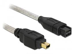 DeLock Firewire Cable 9-pin male - 4-pin male 1m
