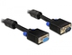 DeLock Кабел VGA мъжки - VGA женски Черен 1м 82563