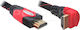 DeLock HDMI 2.0 Premium High Speed 4K 60Hz HDR Angle (90°) HDMI Cable HDMI Male - HDMI Male 1m Black