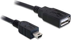 DeLock 82905 USB 2.0 USB-A female σε mini USB-B male 0.5m