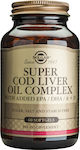 Solgar Super Cod Liver Oil Complex with Added EPA/DHA, A & D Μουρουνέλαιο 60 μαλακές κάψουλες