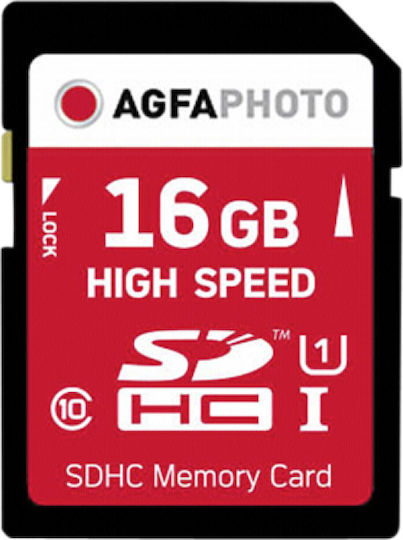 AgfaPhoto SDHC 16GB Class 10 U1 V10 UHS-I