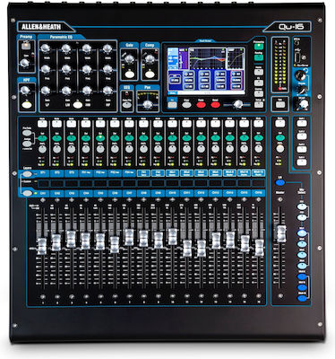 Allen & Heath Qu-16 Chrome Digitale Konsole 16 Kanäle / 16 XLR-Eingänge Umschlagbündel