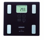 Omron BF-214 Digital Bathroom Scale with Body Fat Counter Black