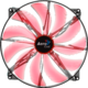Aerocool Silent Master 20cm LED Red Case Fan 200mm (800rpm / 76cfm) με Κόκκινο Φωτισμό και Σύνδεση 3-Pin / 4-Pin Molex