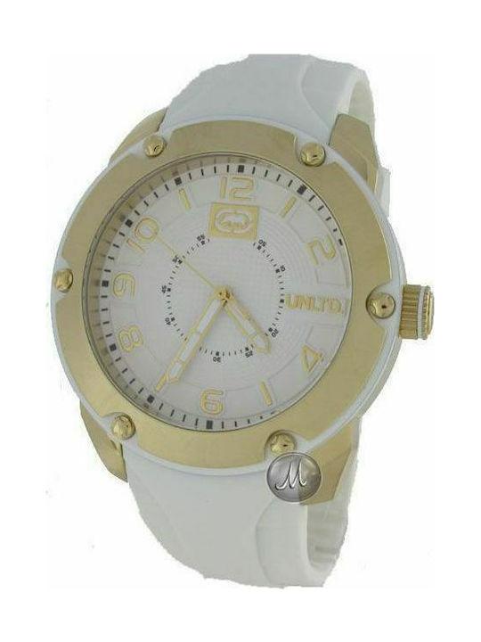 Marc Ecko Uhr mit Weiß Kautschukarmband