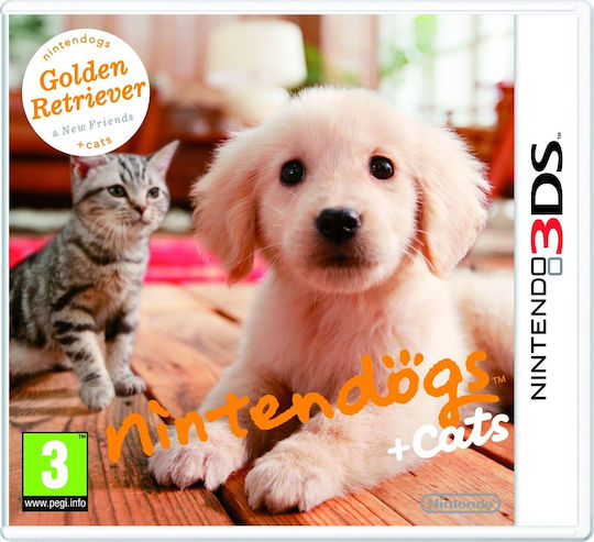 Nintendogs + Cats: Golden Retriever & New Friends 3DS Game (Used)