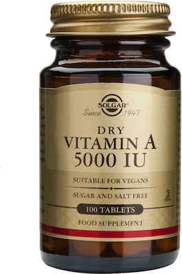 Solgar Vitamin A 5000 IU 100 ταμπλέτες