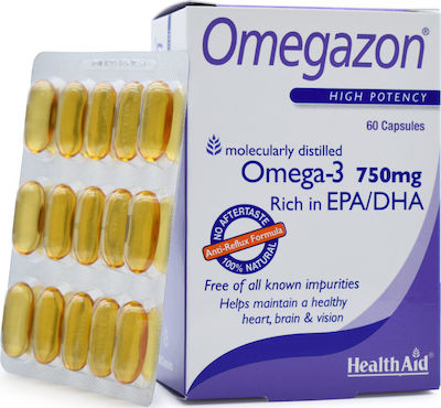 Health Aid Omegazon Fischöl 750mg 60 Mützen