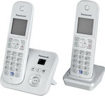 Panasonic KX-TG6822 mit Freisprechfunktion Silber