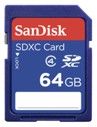 Sandisk SDSDB-064G SDXC 64GB Clasa 4 Viteză implicită