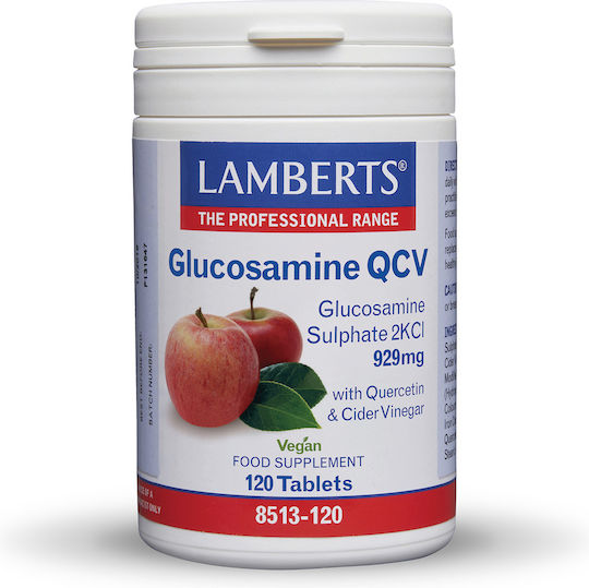 Lamberts Glucosamine Qcv 929mg Συμπλήρωμα για την Υγεία Αρθρώσεων & Οστών 120 ταμπλέτες