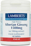 Lamberts Siberian Ginseng 1500mg 60 ταμπλέτες