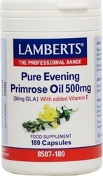 Lamberts Pure Evening Primrose Oil 500mg Supplement for Menopause 180 caps