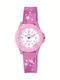 Q&Q Kids Analog Watch with Rubber/Plastic Strap Fuchsia
