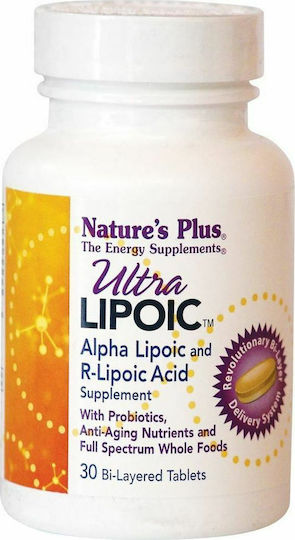 Nature's Plus Ultra Lipoic Supplement for Joint & Bone Health 30 Capsules