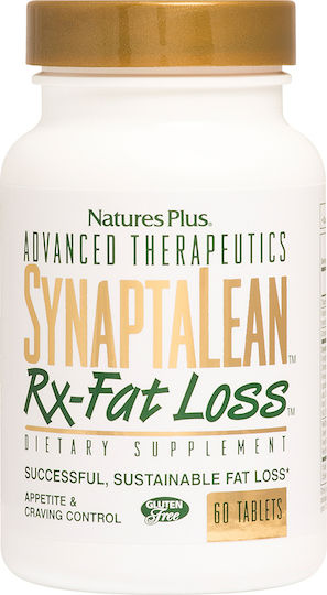 Nature's Plus Synaptalean RX Fat Loss Συμπλήρωμα για Αδυνάτισμα 60 ταμπλέτες