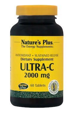 Nature's Plus Vitamin C for Energy & Immune System Boost 2000mg 60 tabs