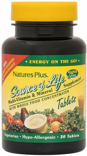 Nature's Plus Multivitamină pentru Energie 30 Tablete