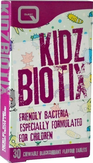 Quest KidzBiotix Probiotics for Children 30 chewable tabs Blackcurrant