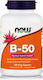 Now Foods B-50 Vitamin für Energie, die Haare & die Haut 100 veg. Kappen