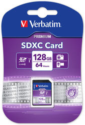 Verbatim Premium SDXC 128GB Clasa 10 U1 UHS-I