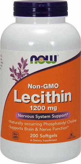 Now Foods Lecithin 1200mg 200 softgels