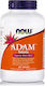 Now Foods Adam Multivitamin for Energy, Immune System Boost & Hair 10iu 125mg Grape 60gr 60 tabs