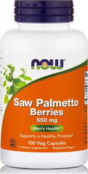 Now Foods Saw Palmetto 550mg Συμπλήρωμα για την Υγεία του Προστάτη 100 φυτικές κάψουλες