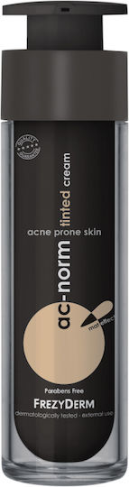 Frezyderm AC-Norm Tinted Ενυδατική Κρέμα Προσώπου με Χρώμα κατά των Ατελειών & της Ακμής 40ml