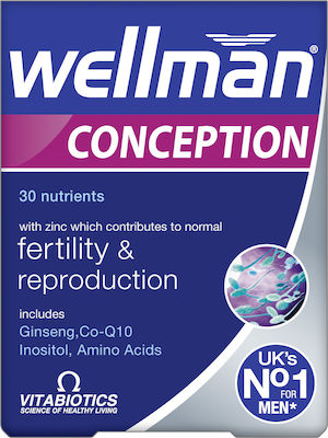 Vitabiotics Wellman Conception Fertility & Reproduction 30 Registerkarten