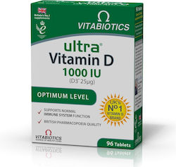 Vitabiotics Ultra D-3 Vitamin 1000iu 96 Tabletten Vitabiotics Ultra D-3 Vitamin 1000iu 96 Tabletten