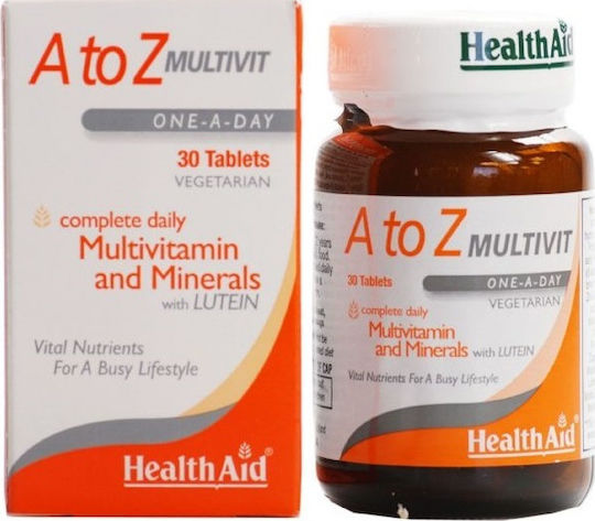 Health Aid A To Z Multivit Мултивитамин за Енергия 30 x 1 таблетки