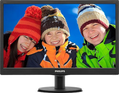 Philips 193V5LSB2 TN Monitor 18.5" 1366x768 με Χρόνο Απόκρισης 5ms GTG