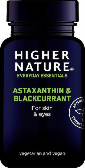 Higher Nature Astaxanthin Und Schwarze Johannisbeere Besondere Nahrungsergänzungsmittel 90 Kräuterkapseln