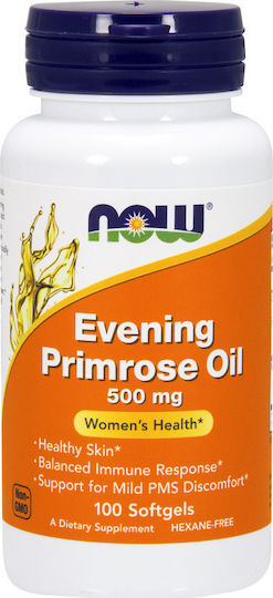 Now Foods Evening Primrose Oil Συμπλήρωμα για την Εμμηνόπαυση 100 μαλακές κάψουλες