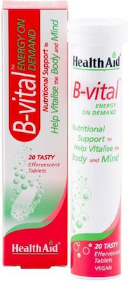 Health Aid B-Vital Vitamin for Hair & Skin 500mg 20 eff. tabs