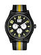 CAT Track Chrono Black Yellow Dial And Nylon Strap