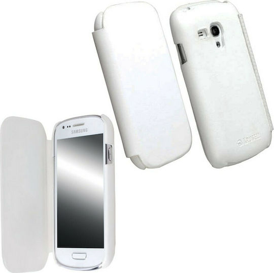 Krusell FlipCover Book Δερματίνης Λευκό (Galaxy S3 mini)